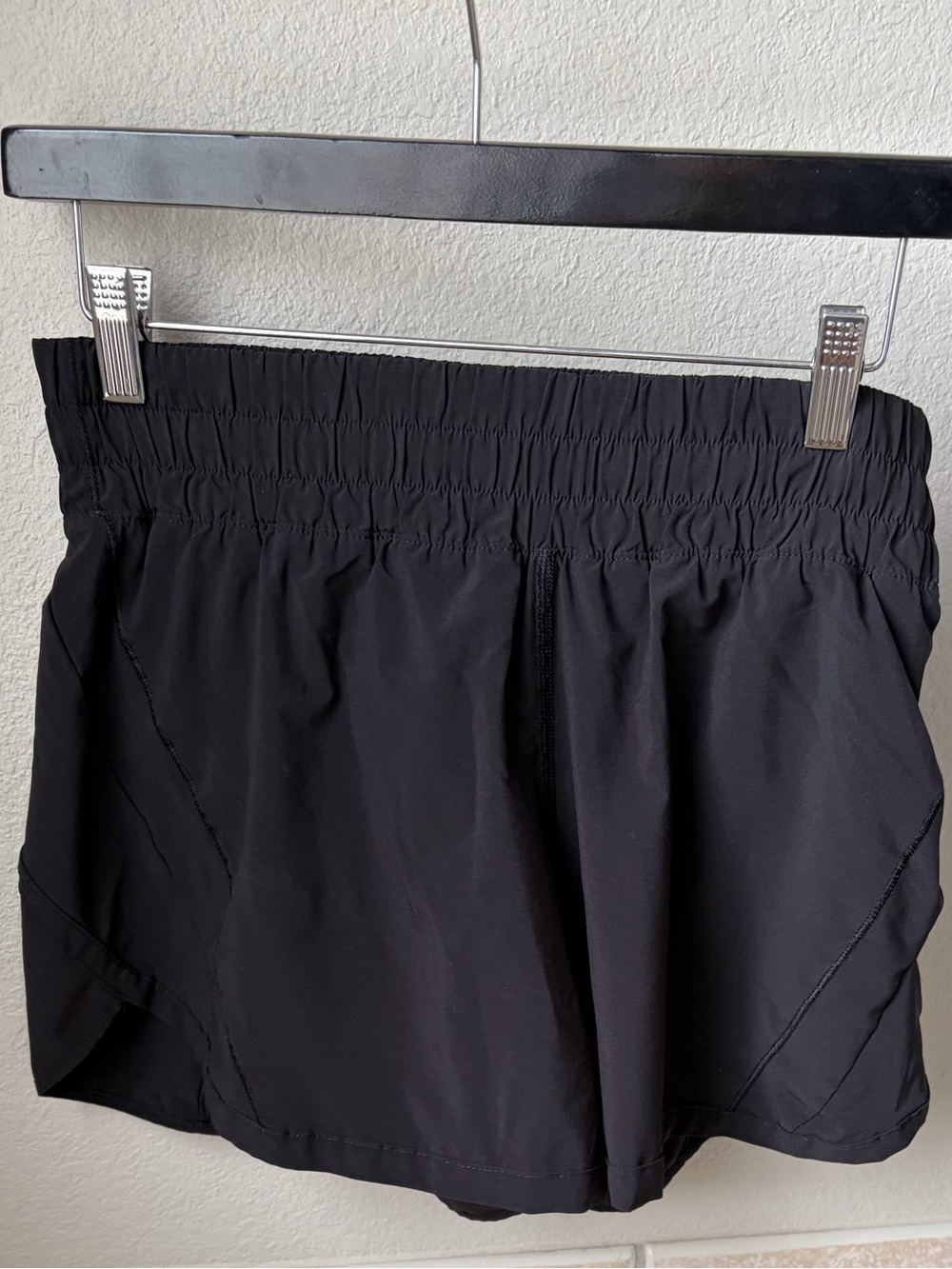 lululemon athletica Black Athletic Shorts with Elastic Waist- Hotty Hot 4” - Picture 2 of 2